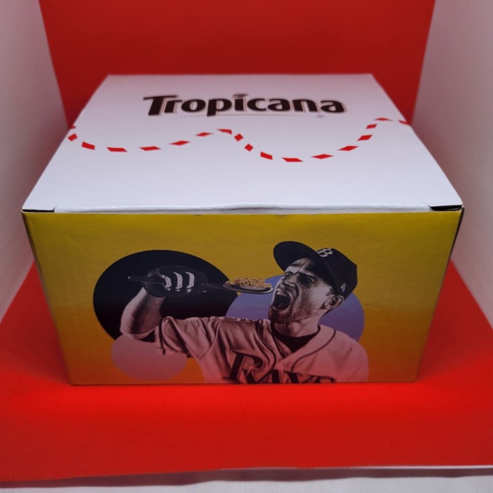NEW BRANDON LOWE Tampa Bay Rays MLB 2022 Tropicana SGA Cereal Bowl & Cup Set